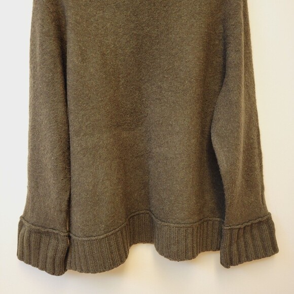 DKNY Wool Size 2 Brown Abstract Patern Women Turtleneck Sweater - Picture 7 of 8